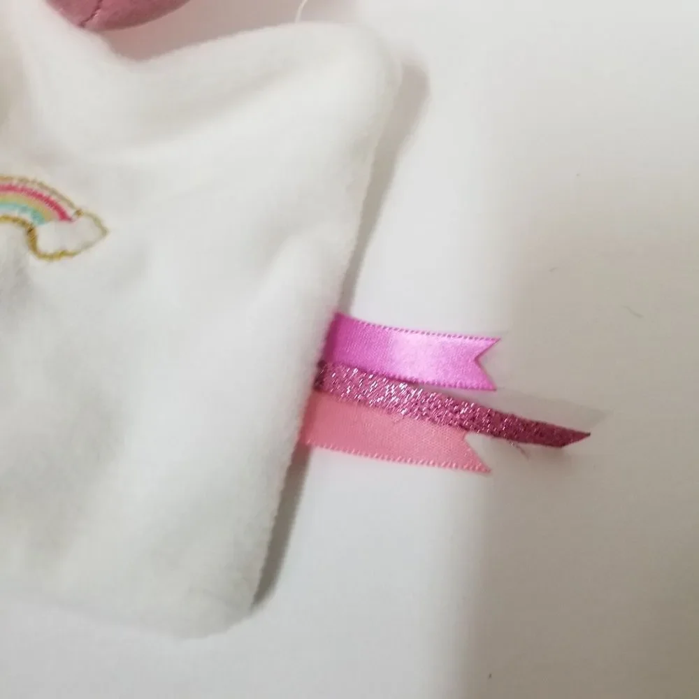 Baby Nat Unicorn Pink Stuffed‎ Plush with Spakley Accents & Security Blanket